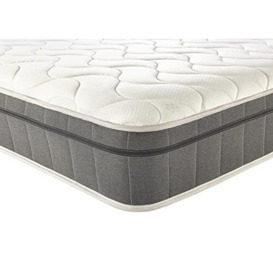 Aspire Beds 6000 Diamond Pocket Sprung & Memory Foam Topper Luxury Sleep Surface Ultimate Mattress, 4ft 6 Double (4ft6 x 6ft3)