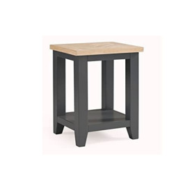 Julian Bowen Bordeaux Lamp Table, Dark Grey