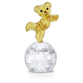 Swarovski Kris Bear Ready to Disco Ornament, Multi Coloured Crystal and 90s inspired, from the Kris Bears Collection