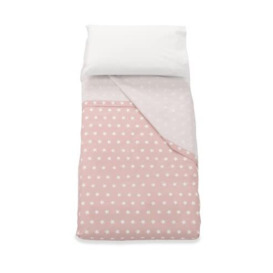 set 3 pieces cotton bed sheets for pink starlette cot