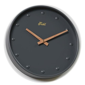 Fichl 12inch Bubble Series Wall Clock Decorative for Kitchen,Home,Bedrooms,Office modern style silent non-ticking Simplicity Nordic (Navy)