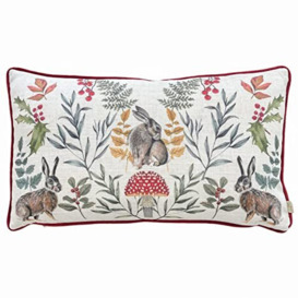 Evans Lichfield Mirrored Hare Polyester Filled Cushion