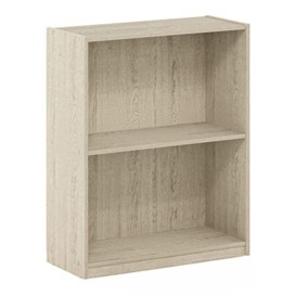 Furinno Gruen 2-Tier Open Shelf Bookcase, Metropolitan Pine