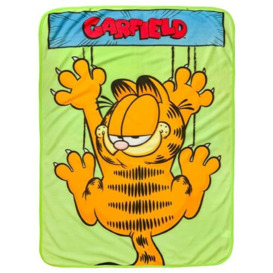 "Silver Buffalo Garfield Hanging On Fleece Throw Blanket, 45"" x 60"""