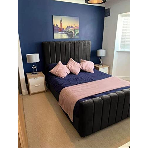 Bed Connect Oxford Bed, Double, Black
