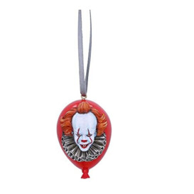 Nemesis Now Officially Licensed IT Time to Float Hanging Ornament, Red, 6cm