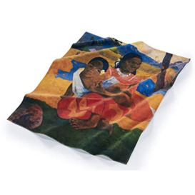 Musearta BT-PG-NI-V424422 Unisex Beach Towel with Nafea FAA Ipoipo by Artist Paul Gauguin, Cotton, Size 120 x 150 cm