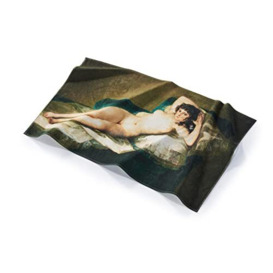 Musearta BT-FG-MD-V424230 Unisex Beach Towel with La Maja Desnuda by Artist Francisco de Goya Cotton 90 x 150 cm