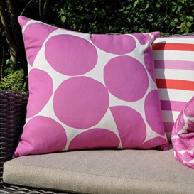 Fusion - Ingo Outdoor - Outdoor Filled Cushion - 43 x 43cm in Pink/Green