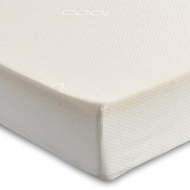 Starlight Beds 15cm European Single Memory Foam Mattress with 5” Reflex Foam Base and 1” Memory Foam. Medium-Firm All Foam Mattress with White Removeable Cover (ZC51) (90cm x 200cm)