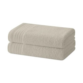 Degrees home - Set of 2 Bidet Towels - Bath Towels - Small Towels - 100% Cotton - 480 g/m² - Dimensions 30 x 50 cm, Beige