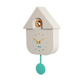Fisura - Cuckoo Clock. Wall Clock. Original Wall Clock for Gift. 3 AA Batteries not Included. 21,5 x 8 x 41,5. Material: ABS Plastic. (Multicolour)