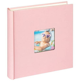 walther design Fun FA-208-BR Photo Album with Cover Cut-Out, 30 x 30 cm, Pink