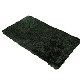 Sienna Large 160 x 230 cm Shaggy Floor Rug Plain Soft 5cm Thick Area Mat Non-Shed Pile - Forest Green