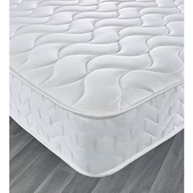 "Starlight Beds Small Single Memory Foam Mattress. Hybrid Small Single Mattress is Sprung With A Memory Foam Layer and White Border. Soft/Medium Firmness (75cm x190cm x 18cm) (2ft6 x 6ft3 x 7"")"