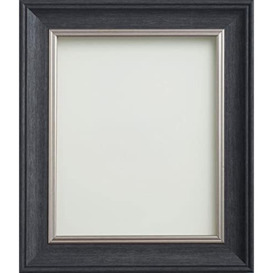 Frame Company Drummond Photo Frame, Charcoal Grey, 12x8 inch, fitted with perspex