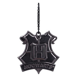 Nemesis Now Harry Potter Hogwarts Crest (Silver) Hanging Ornament 6cm, Resin, Officially Licensed Harry Potter Merchandise, Requires Sturdy Hanging Place, Cast in the Finest Resin, Hand-Painted
