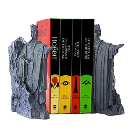 Bookends Book End Lord of Rings Hobbit Book Decoration Resin,Decorative Book Stopper Binder and Dividers,Hobbit Decoration Resin Book End Anti-Slip substitutes for Library Office Home Study14.8cm