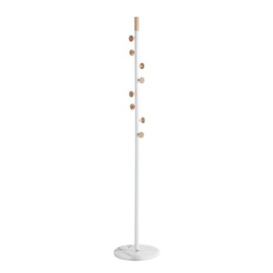 HAKU Möbel coat rack, marble, natural, white, Ø 35 x H 178 cm