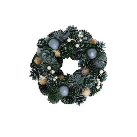 Berhome Deco Christmas Wreath, Multicoloured, Standard