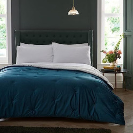 Appletree Heritage - Austell - Velvet Bedspread - 150cm x 220cm in Teal