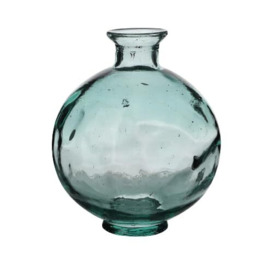 NATURAL LIVING Opera Vase 2.5 L Recycled Glass Diameter 18 cm x Height 22 cm