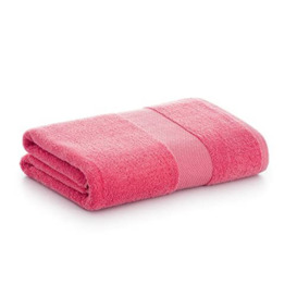 PADUANA - Pack of 2 Bath Towels 100 x 150 cm Fuchsia 100% Combed Cotton – Soft, Quick Drying and Maximum Absorption Towel – Available Bath Towel, Wash Towel, Shower Towel and Bath Towel