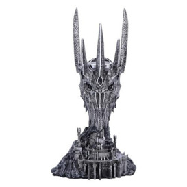 Nemesis Now Lord of the Rings Sauron Tea Light Holder 33cm, Resin, Silver, Officially Licensed Lord of the Rings Sauron Sculpture, Metal Insert to Hold Tealight, Cast in the Finest Resin, Hand-Painted