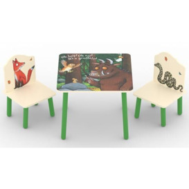 Kidsaw Gruffalo Table and 2 Chairs, Green, Cream, Childs, 18m to 6 yrs