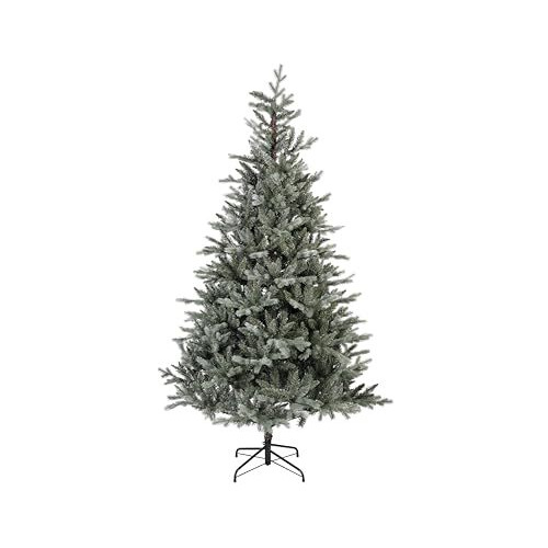Lumineo Christmas Tree, Polyvinyl Chloride Metal, Grey/White, dia152-H240cm