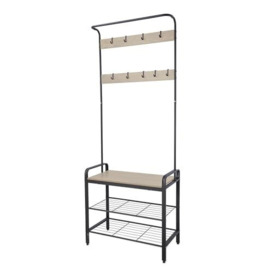 VINTHERA MOA Shoe Rack in Steel and Wood, 72 x 34 x 183 cm