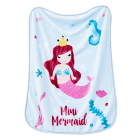 GC GAVENO CAVAILIA Extra Soft Baby Blankets Newborn Girls Boys - Extra Warm Fleece Blankets For Babies- Cot Bed Blanket Throw 80 X 110cm - Mermaid