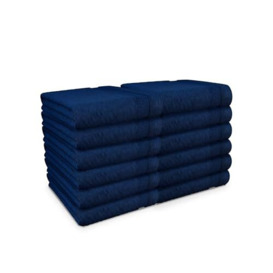 Blue Canyon Face Cloth, Bathroom Soft Towels, Woven Light–Weight, Quick Dry, Reusable Face Towels, Bacteria Resistant, Skin Friendly, Makeup Remover Cloth 30 * 30 cm, 500 GSM, PACK OF 12, (ROYAL BLUE)