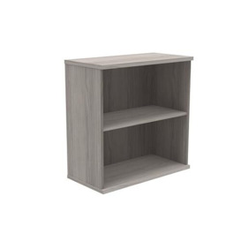 Office Hippo Heavy Duty Bookcase, Robust Book Case, Storage Unit with Adjustable Feet, Stable Home Office Furniture, Simple to Assemble, MFC, Alaskan Grey Oak, 80 x 40 x 81.6 cm