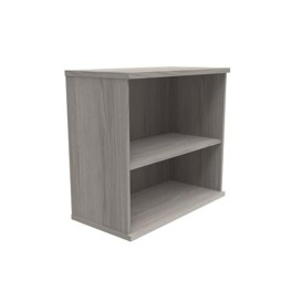 Office Hippo Heavy Duty Bookcase, Robust Book Case, Storage Unit with Adjustable Feet, Stable Home Office Furniture, Simple to Assemble, MFC, Alaskan Grey Oak, 80 x 40 x 73 cm