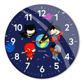 ERT GROUP Wall Clock, Super Friends 006 Navy Blue, One Size