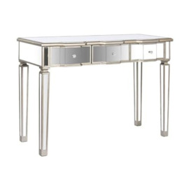 Home ESPRIT Side Table Silver Mirror Wood MDF 112 x 45 x 80 cm