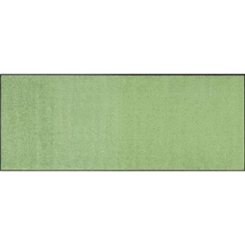 Wash+Dry Lime Lagoon Door Mat, 75 x 190 cm, Washable, Interior, Green