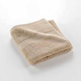 Douceur d'Intérieur, Elegance Hazelnut Hand Towel (50 x 90 cm) 100% Cotton Plain