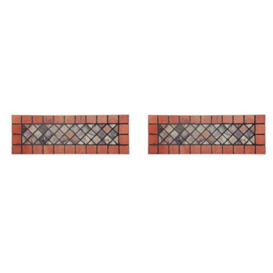 Nicoman Narrow Step Mat Barrier Doormat Eco-Friendly Scrape and Absorbent Indoor/Outdoor Door Mat 75x25cm (30''x10'') (Pack of 2)