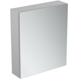Ideal Standard 60cm Wall Mounted Bathroom Mirror Cabinet with Ambient Light, 1 door, T3430AL