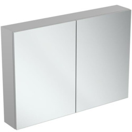 Ideal Standard 100cm Wall Mounted Bathroom Mirror Cabinet, 2 doors, T3592AL