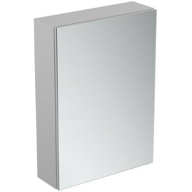 Ideal Standard 50cm Wall Mounted Bathroom Mirror Cabinet with Ambient Light, 1 door, T3428AL