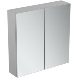 Ideal Standard 70cm Wall Mounted Bathroom Mirror Cabinet, 2 doors, T3590AL