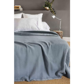 Toison d'or Victoria Lambswool Blanket Plain, 240 cm x 300 cm Size, Graphite Grey