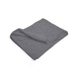 SETEX Premium Cuddle Blanket 85% Cotton/15% Polyester Blanket for Room Decor, Bedroom Decor and More, 200 x 150 cm Bedspread, Dark Grey