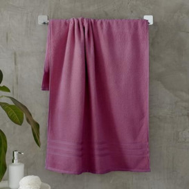 Catherine Lansfield Zero Twist Soft & Absorbent Cotton Hand Towel Teal Raspberry