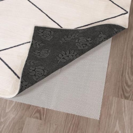 OHS Anti Slip Rug Underlay, Multipurpose Non Slip Mat for Rugs Carpet Laminate Wooden Floors Rug Pads Slipping Prevention Roll Adjustable Size Rug Gripper, 110cm x 160cm