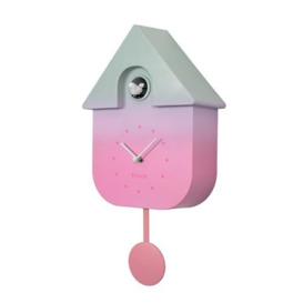 Fisura - Graduated Cuckoo Clock with Dial. Wall Clock. Original Wall Clock for Gift. 3 AA Batteries Not Included. Dimensions: 21.5x8x41.5. ABS Plastic.