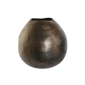 DKD Home Decor Vase Bronze Golden Aluminium Antique Finish 34 x 33 x 33 cm